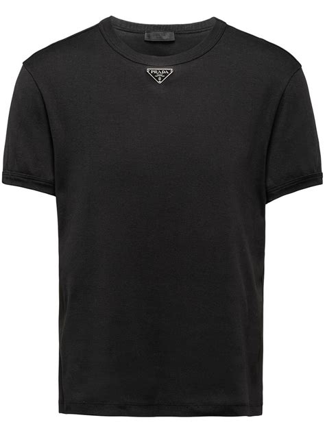 prada black shirt 99 cotton|Black Cotton Shirt .